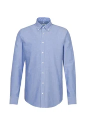 seidensticker Businesshemd Regular Langarm Button-Down-Kragen Uni 