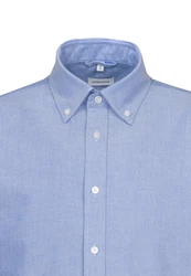 seidensticker Businesshemd Regular Langarm Button-Down-Kragen Uni 