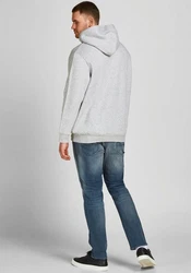 Jack & Jones Plus Sweatshirt JJEcorp Hellblau/Grau/Schwarz/Dunkelgrau