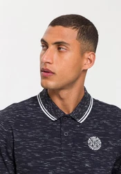 H.I.S Poloshirt kurzärmelig schmal geschnitten mit Polokragen Dunkelblau/Dunkelgrau/Schwarz/Grau
