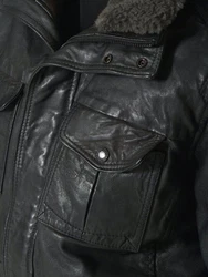 MUSTANG Lederjacke Walker FF Blau/Schwarz/Rot/Hellblau/Dunkelgrau/Grau/Dunkelgrün