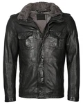 MUSTANG Lederjacke Walker FF Blau/Schwarz/Rot/Hellblau/Dunkelgrau/Grau/Dunkelgrün