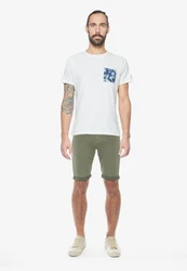 Le Temps Des Cerises Shorts BODO im 5-Pocket Design Dunkelgrün/Khaki/Grün