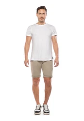 Le Temps Des Cerises Shorts BODO im 5-Pocket Design Khaki/Beige
