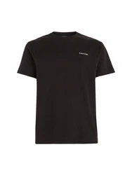 Calvin Klein T-Shirt Micro Logo Schwarz/Rot