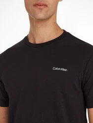 Calvin Klein T-Shirt Micro Logo Schwarz/Rot