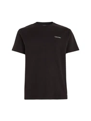 Calvin Klein T-Shirt Micro Logo Schwarz/Rot