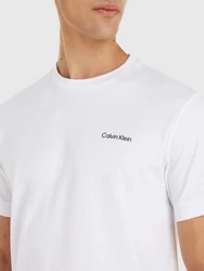 Calvin Klein T-Shirt Micro Logo Weiß/Creme