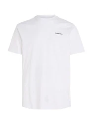Calvin Klein T-Shirt Micro Logo Weiß/Creme