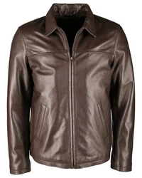JCC Lederjacke Luca Dunkelgrün/Dunkelbraun/Grau/Braun