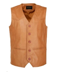 JCC Lederweste Pramo Beige/Braun/Orange/Rot