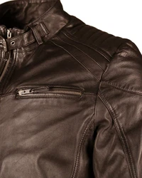 JCC Lederjacke IK3 Dunkelbraun/Braun/Grau