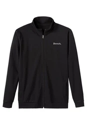 Bench. Loungewear Sweatjacke Schwarz/Beige