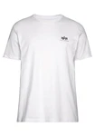 Alpha Industries T-Shirt Backprint T Weiß/Creme/Grau