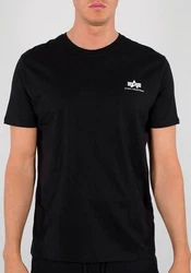 Alpha Industries T-Shirt Backprint T Schwarz/Beige/Dunkelblau/Grau