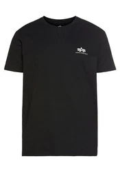 Alpha Industries T-Shirt Backprint T Schwarz/Beige/Dunkelblau/Grau