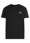 Alpha Industries T-Shirt Backprint T Schwarz/Beige/Dunkelblau/Grau