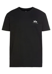 Alpha Industries T-Shirt Backprint T Schwarz/Beige/Dunkelblau/Grau