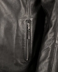 JCC Lederjacke IK3 Grau/Dunkelgrau/Schwarz