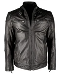 JCC Lederjacke IK3 Grau/Dunkelgrau/Schwarz