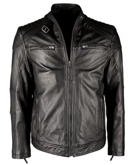 JCC Lederjacke IK3 Grau/Dunkelgrau/Schwarz