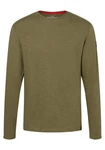TIMEZONE Langarmshirt Ribbed Basic Longsleeve Dunkelgrün/Khaki