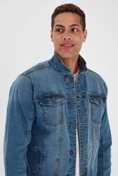 Blend Jeansjacke (1-St) blau/blue denim