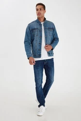 Blend Jeansjacke (1-St) blau/blue denim