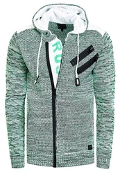 Rusty Neal Strickjacke Mintgrün/Grün/Dunkelgrün