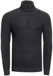 Rusty Neal Rollkragenpullover  Dunkelgrau/Schwarz/Grau