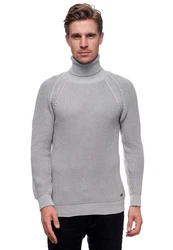 Rusty Neal Rollkragenpullover  Grau