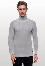 Rusty Neal Rollkragenpullover  Grau