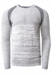 Rusty Neal Strickpullover Knitwear im sportiven Stil Grau/Hellgrau