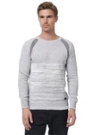 Rusty Neal Strickpullover Knitwear im sportiven Stil Grau/Hellgrau