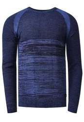 Rusty Neal Strickpullover Knitwear im sportiven Stil Dunkelblau/Hellblau/Lila/Blau