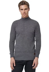 Rusty Neal Strickpullover mit Stehkragen 