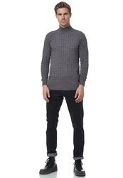 Rusty Neal Strickpullover mit Stehkragen 