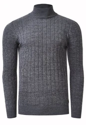 Rusty Neal Strickpullover mit Stehkragen 
