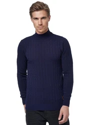 Rusty Neal Strickpullover mit Stehkragen 