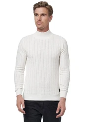 Rusty Neal Strickpullover mit Stehkragen 