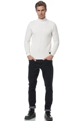 Rusty Neal Strickpullover mit Stehkragen 