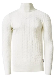 Strickpullover mit trendigem Stehkragen