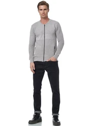 Rusty Neal Strickjacke Hellgrau/Grau
