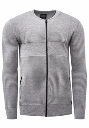 Strickjacke im trendigen Ripp-Design