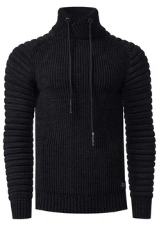 Rusty Neal Strickpullover Schalkragen Schwarz