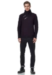 Rusty Neal Strickpullover Schalkragen Lila/Dunkelrot/Schwarz/Dunkelblau