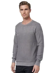 Rusty Neal Strickpullover Grau/Dunkelgrau/Hellgrau