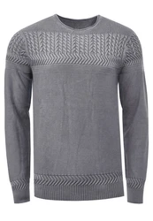Rusty Neal Strickpullover Grau/Dunkelgrau/Hellgrau