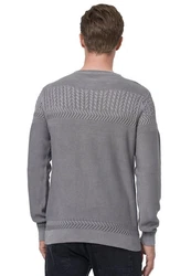 Rusty Neal Strickpullover Grau/Dunkelgrau/Hellgrau