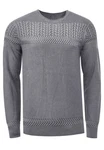 Rusty Neal Strickpullover Grau/Dunkelgrau/Hellgrau